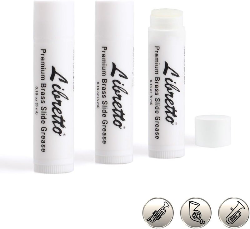 Libretto Tuning Slide Grease, Set of 3, Odorless, Smooth, Pure, Materials from Japan, Special-Blended Formula, for Trumpet, French Horn, Tuba, Trombone, 0.16 oz (5 ml) - Image 1